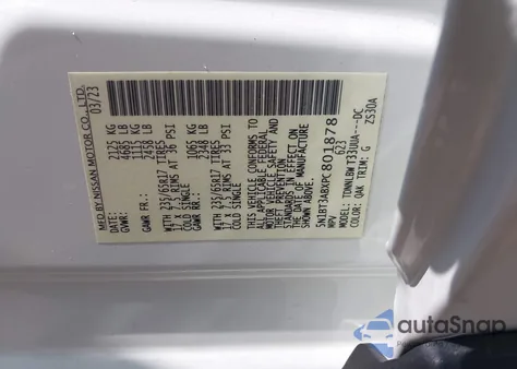 2023 Nissan Rogue S Intelligent Awd из США, поврежденный, VIN 5N1BT3ABXPC801878